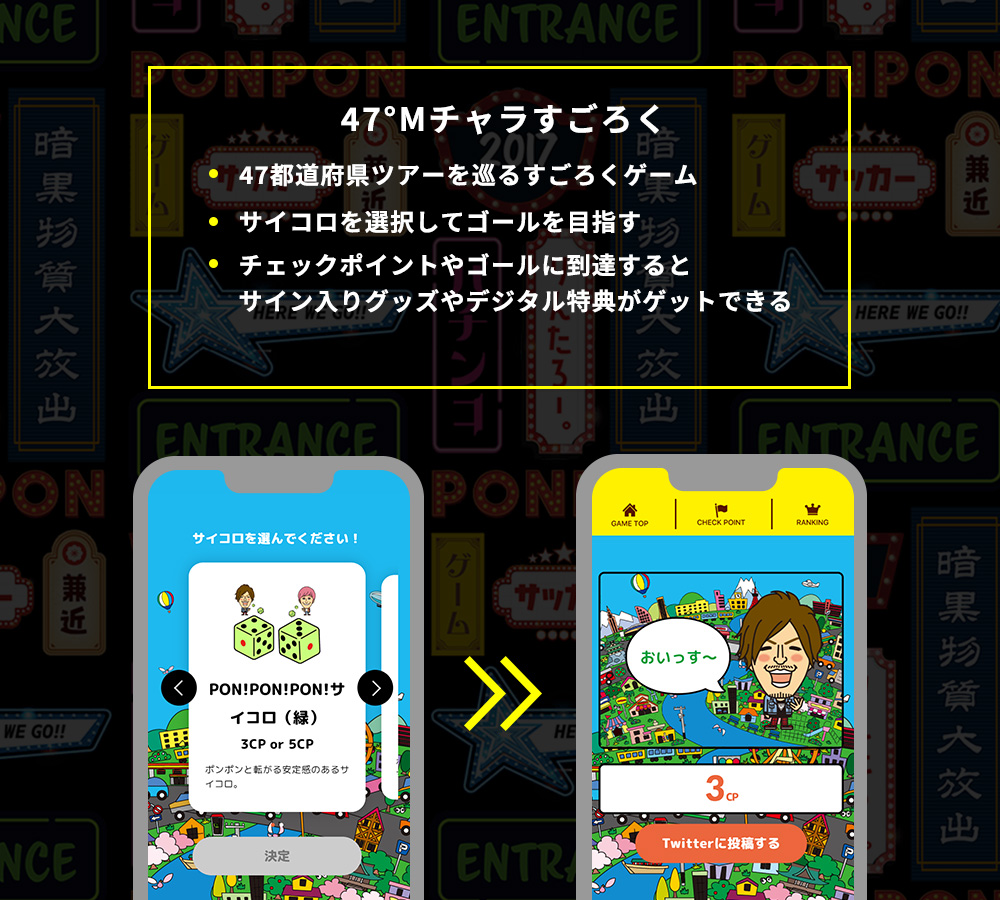 47° Mチャラすごろく