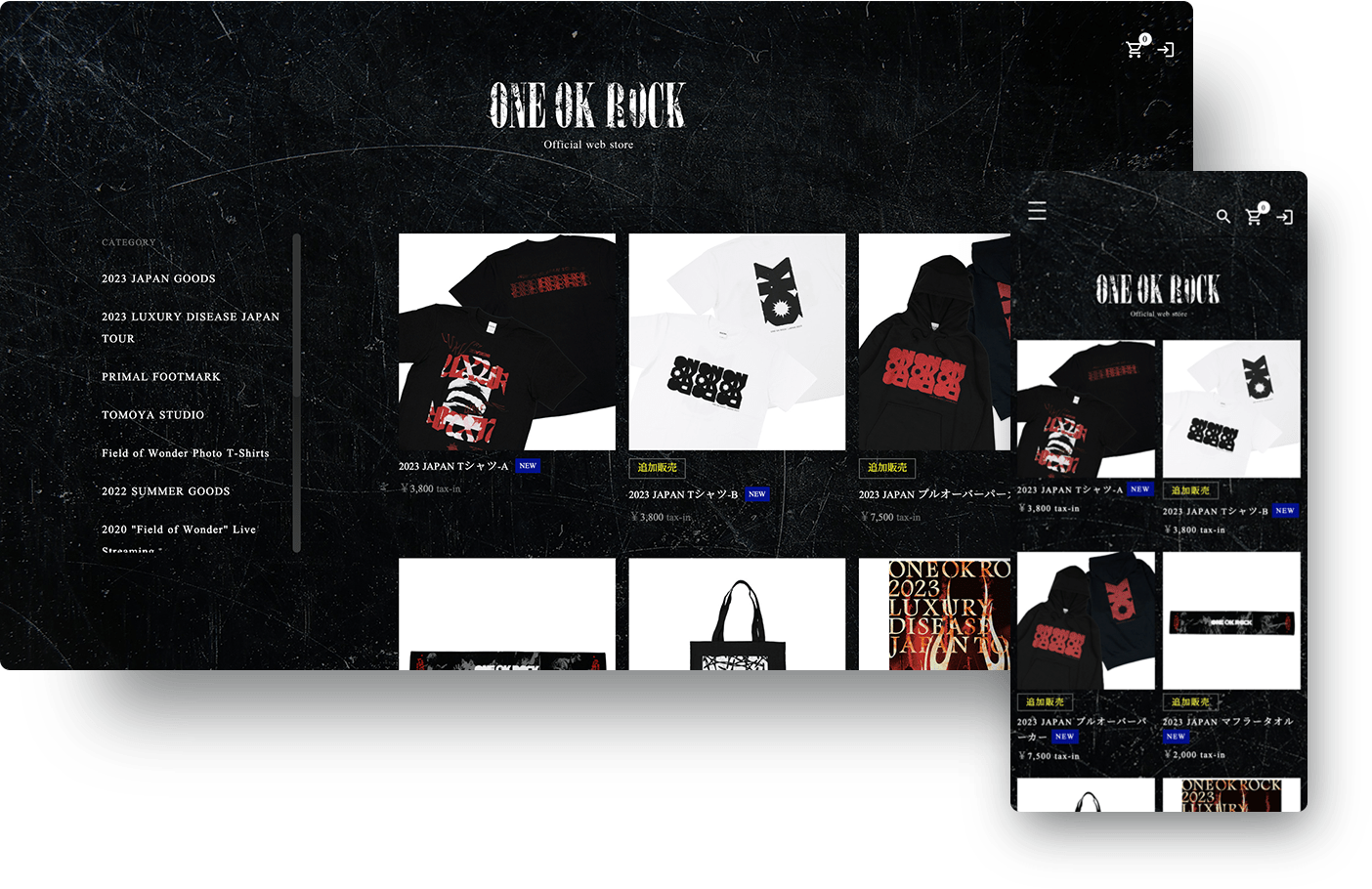 ONE OK ROCK Official web store